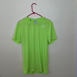 Neon Gymshark tee shirt